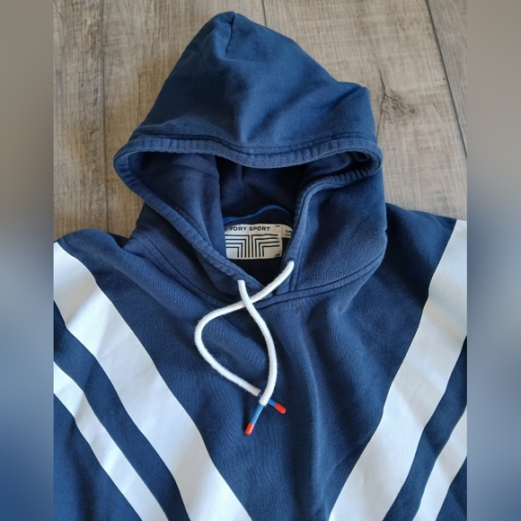 Tory Sport French Terry Chevron Hoodie. Size L - Picture 4 of 5